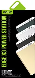 Повербанк GOLF Edge X3 10000 mAh Grey - миниатюра 2