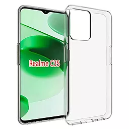 Чехол Epik Transparent 1,5mm для Realme C35 Бесцветный (прозрачный)