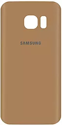 Задняя крышка корпуса Samsung Galaxy S7 G930F Original Gold - фото Задняя крышка корпуса Samsung Galaxy S7 G930F Original Gold