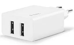 Мережевий зарядний пристрій Ttec SmartCharger DUO 2.4А 2хUSB-A ports home charger white (2SCS21B)