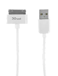 Кабель USB Trust 30-pin cable for Apple White - миниатюра 2