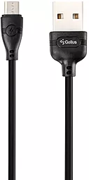 Кабель USB Gelius Pro WineGlass micro USB Cable Black