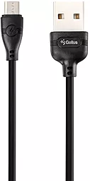Кабель Gelius Pro WineGlass USB-A - micro USB 12w 2.4a 1м cable Black