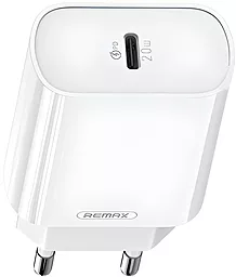 Мережевий зарядний пристрій з швидкою зарядкою Remax RP-U70 20w PD USB-C fast charger White
