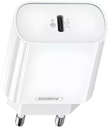 Сетевое зарядное устройство с быстрой зарядкой Remax RP-U70 20w PD USB-C fast charger White - фото Сетевое зарядное устройство с быстрой зарядкой Remax RP-U70 20w PD USB-C fast charger White