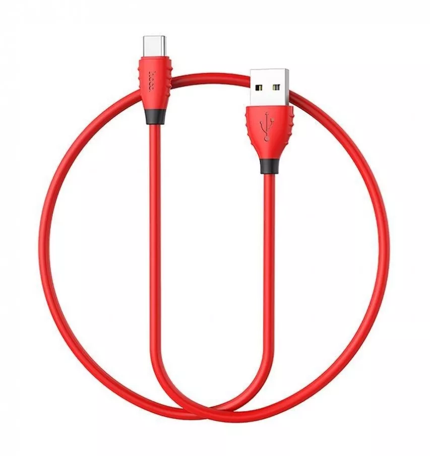 Кабель Hoco X27 Excellent USB-A - micro USB 12w 2.4a 1м cable Red - фото 3