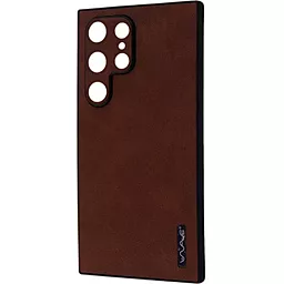 Чехол Wave Leather Case для Samsung Galaxy S24 Ultra Dark Brown