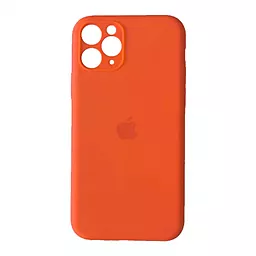 Чохол Silicone Case Full Camera Square для Apple iPhone 11 Pro Max Orange