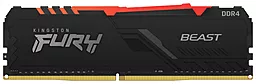 Оперативная память Kingston Fury DDR4 16GB 2666 MHz (KF426C16BB1A/16) Beast RGB