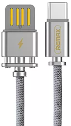 Кабель Remax Dominator USB-A - Type-C 12w 2.4a 1м cable Silver (RC-064a)