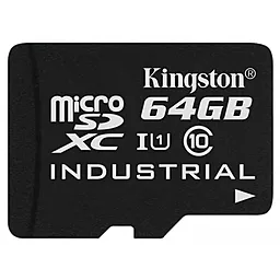 Карта памяти Kingston microSDXC 64GB Industrial Class 10 USH-I U1 (SDCIT/64GBSP)