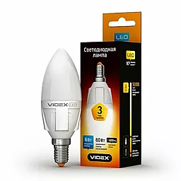 Світлодіодна лампа (LED) Videx C37 E14 6W 4100K 220V