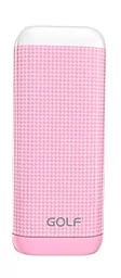 Повербанк GOLF GF-D2S LED 4000mah Pink - фото Повербанк GOLF GF-D2S LED 4000mah Pink