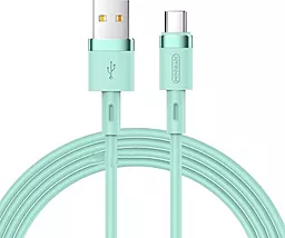 USB Кабель Joyroom Silicone S-1224N2 USB Type-C Cable 1.2м 2.4A Green