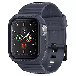 Чехол и ремешок Spigen для Apple Watch 7 / SE / 6 / 5 / 4 (45/44) Rugged Armor Pro 2 in 1, Charcoal Gray (ACS00819)