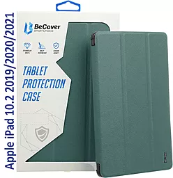Чехол для планшета BeCover Tri Fold Hard для Apple iPad 10.2 2019/2020/2021 Dark Green (709656) - фото Чехол для планшета BeCover Tri Fold Hard для Apple iPad 10.2 2019/2020/2021 Dark Green (709656)