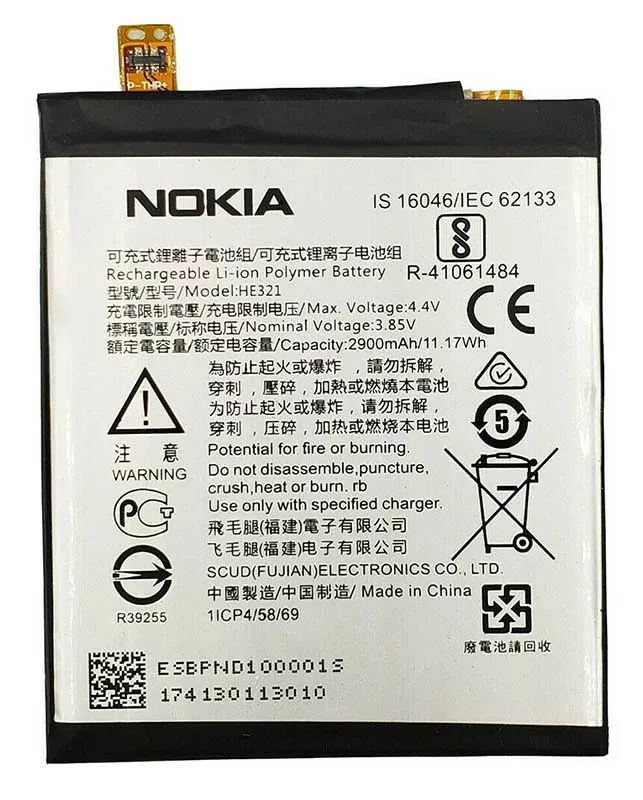 Аккумуляторы для телефона Nokia 3.1 фото