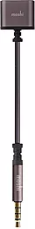 Разветвитель для микрофона и наушников Moshi mini Jack 3.5mm M/2xF чёрный (99MO023005)