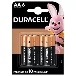 Батарейки Duracell Basic AA/LR06 BL 6шт