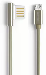 Кабель Remax Emperor USB-A - micro USB 12w 2.4a 1м cable Gold (RC-054m) - фото Кабель Remax Emperor USB-A - micro USB 12w 2.4a 1м cable Gold (RC-054m)