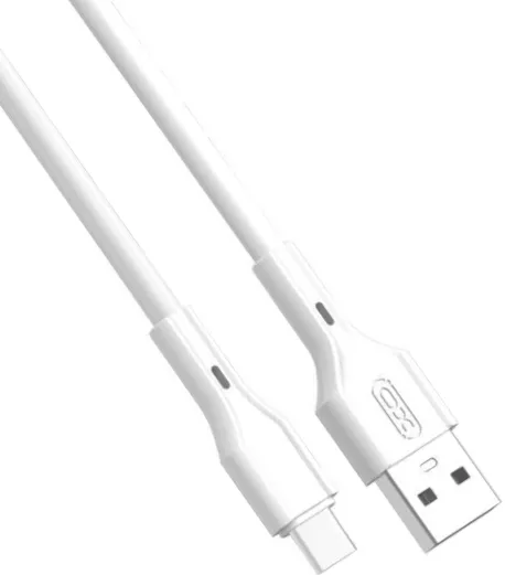 Кабель XO Rock NB230 USB-A - Type-C 12w 2.4a 1м cable White - фото 2