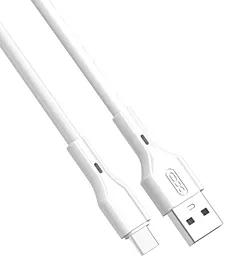 Кабель XO Rock NB230 USB-A - Type-C 12w 2.4a 1м cable White - миниатюра 2 Кабель XO Rock NB230 USB-A - Type-C 12w 2.4a 1м cable White - миниатюра 2