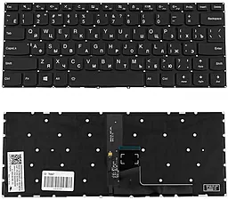 Клавіатура для ноутбуку Lenovo IdeaPad V310-14 series без рамки з підсвіткою клавіш Black