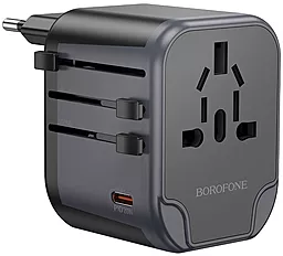 Сетевое зарядное устройство Borofone BAC13 20w PD/QC 2xUSB-A/USB-C ports universal charger black