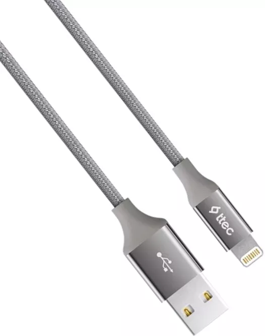 Кабель Ttec 2DK16UG USB-A - Lightning 10.5w 1.2м cable Space/Gray - фото 2