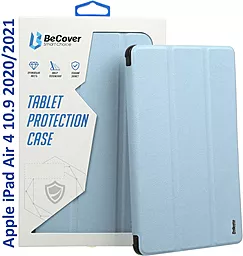 Чехол для планшета BeCover Tri Fold Hard для Apple iPad Air 4 10.9 2020/2021 Light Blue (709658) - фото Чехол для планшета BeCover Tri Fold Hard для Apple iPad Air 4 10.9 2020/2021 Light Blue (709658)