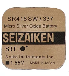 Батарейки Seizaiken SR416SW (337) 1шт 1.55 V