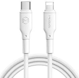 Кабель McDodo White Series USB Type-C - Lightning 36w 3a 1.2м PD сable White White (CA-7290) - фото Кабель McDodo White Series USB Type-C - Lightning 36w 3a 1.2м PD сable White White (CA-7290)