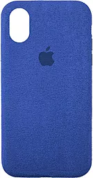 Чохол Epik ALCANTARA Case Full Apple iPhone XS Max Blue