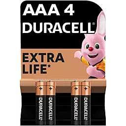 Батарейки Duracell Extra life AAA / LR03 BL 4шт 1.5 V