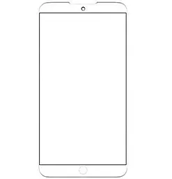 Корпусне скло дисплея Meizu 15 Lite White - фото Корпусне скло дисплея Meizu 15 Lite White