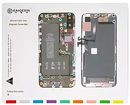 Магнітний мат Kaigexin для ремонту Apple iPhone 11 Pro Max - фото Магнітний мат Kaigexin для ремонту Apple iPhone 11 Pro Max