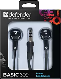 Наушники Defender Basic 609 Black/White (63609) - миниатюра 3