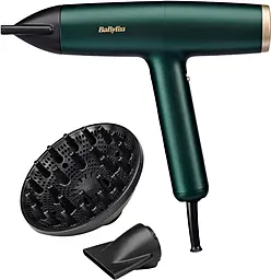 Фен Babyliss Air Power Pro, 1700Вт, 3 режими, дифузор, іоніз-я, хол. обдув, зелений - фото Фен Babyliss Air Power Pro, 1700Вт, 3 режими, дифузор, іоніз-я, хол. обдув, зелений