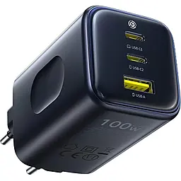Сетевое зарядное устройство Baseus PicoGo AE11 100w GaN PD 2xUSB-C/USB-A fast charger black (E0121400) - фото Сетевое зарядное устройство Baseus PicoGo AE11 100w GaN PD 2xUSB-C/USB-A fast charger black (E0121400)