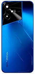 Задняя крышка корпуса Tecno Pova Neo 3 со стеклом камеры, Original Hurricane Blue