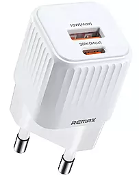 Сетевое зарядное устройство Remax RP-U2 20w PD USB-C/USB-A ports White