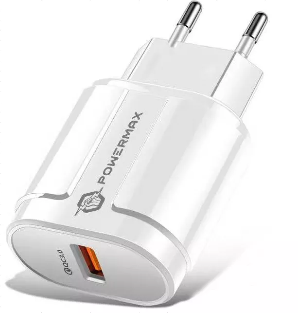 Сетевое зарядное устройство с поддержкой быстрой зарядки Powermax Fast Charger QC 3.0 18W