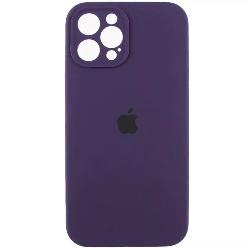 Чохол Silicone Case Full Camera Protective для Apple iPhone 12 Pro Elderberry - фото 1