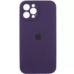 Чехол Silicone Case Full Camera Protective для Apple iPhone 12 Pro Elderberry