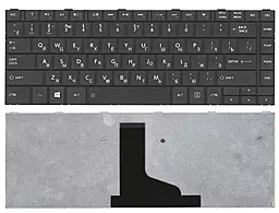 Клавіатура для ноутбуку Toshiba Satellite C800 C805 L800 L805 L830 L835 M800 M805 чорна