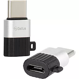 Адаптер-переходник Gelius GP-OTG005 Adapter Micro to Type-C Black - фото Адаптер-переходник Gelius GP-OTG005 Adapter Micro to Type-C Black