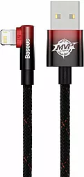 Кабель Baseus MVP 2 Elbow-shaped USB-A - Lightning 12w 2.4a 1м cable Black/Red (CAVP000020) - фото Кабель Baseus MVP 2 Elbow-shaped USB-A - Lightning 12w 2.4a 1м cable Black/Red (CAVP000020)