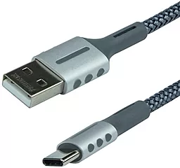 Кабель Remax USB-A - Type-C 12w 2.4a 1м cable Grey (RC-003a) - фото Кабель Remax USB-A - Type-C 12w 2.4a 1м cable Grey (RC-003a)