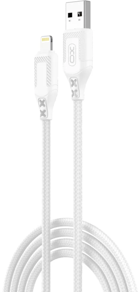 Кабель XO NB235 USB-A - Lightning 12w 2.4a 1м cable White - фото 2