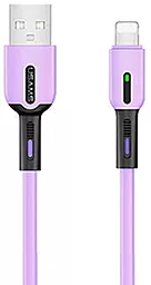 Кабель Usams U51 Silicone USB-A - Lightning 10w 1м cable Purple (US-SJ431)